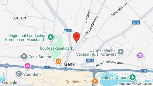 Apartments for rent i Genk - kort over placeringen