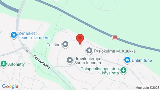 Apartments for rent i Tampere Koillinen - kort over placeringen