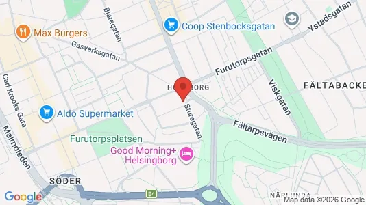 Apartments for rent i Helsingborg - kort over placeringen