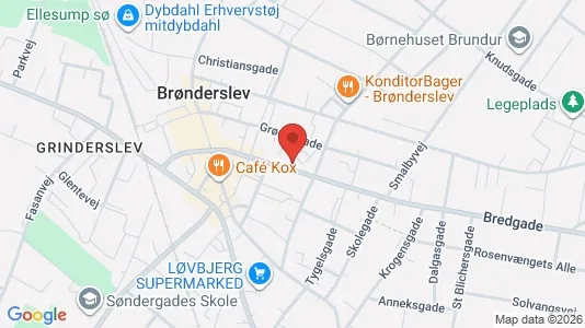 Apartments for rent i Brønderslev - kort over placeringen