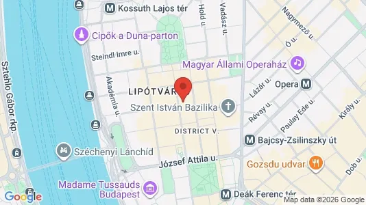Apartments for rent i Budapest Belváros-Lipótváros - kort over placeringen