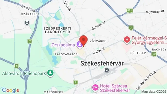 Houses for rent i Székesfehérvári - kort over placeringen