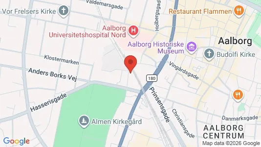 Apartments for rent i Aalborg Center - kort over placeringen
