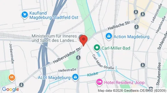 Apartments for rent i Magdeburg - kort over placeringen