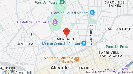 Apartments for rent i Alicante/Alacant - kort over placeringen