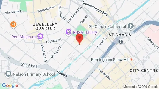 Apartments for rent i Birmingham - West Midlands - kort over placeringen