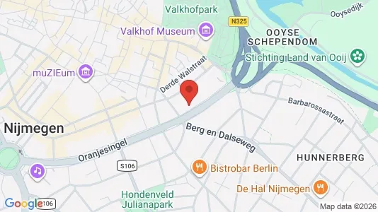 Rooms for rent i Nijmegen - kort over placeringen