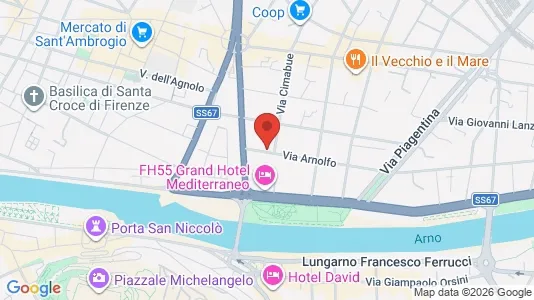 Apartments for rent i Florence - kort over placeringen