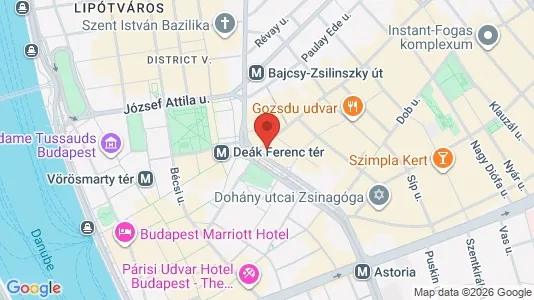 Apartments for rent i Budapest Erzsébetváros - kort over placeringen