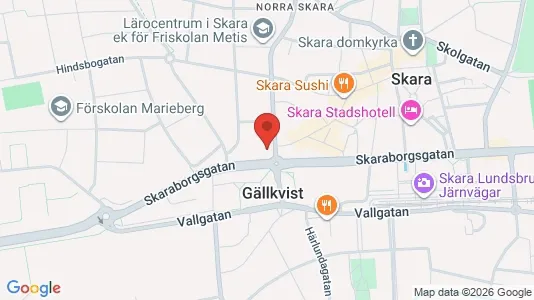 Apartments for rent i Skara - kort over placeringen