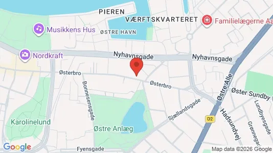 Apartments for rent i Aalborg Center - kort over placeringen