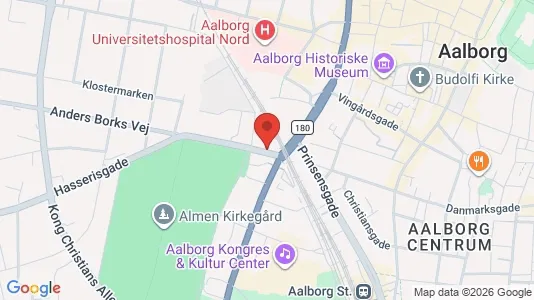 Apartments for rent i Aalborg Center - kort over placeringen