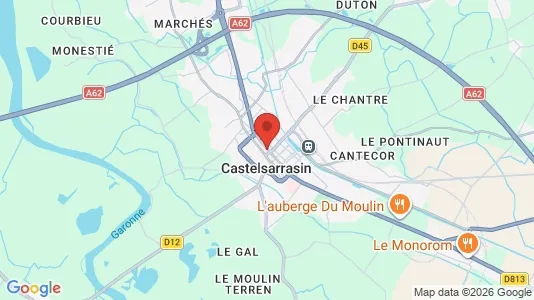 Apartments for rent i Castelsarrasin - kort over placeringen