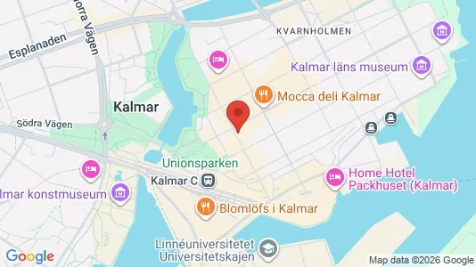 Apartments for rent i Kalmar - kort over placeringen