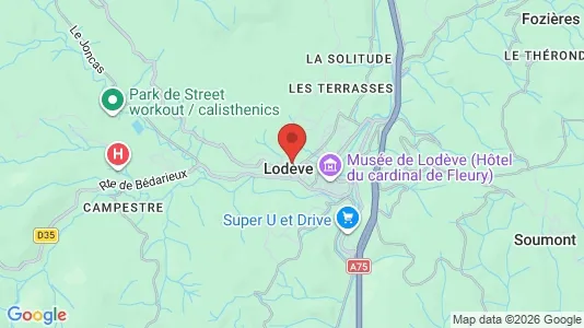 Houses for rent i Lodève - kort over placeringen