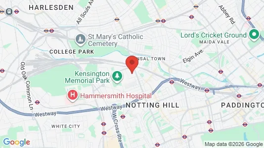 Apartments for rent i London W10 - kort over placeringen