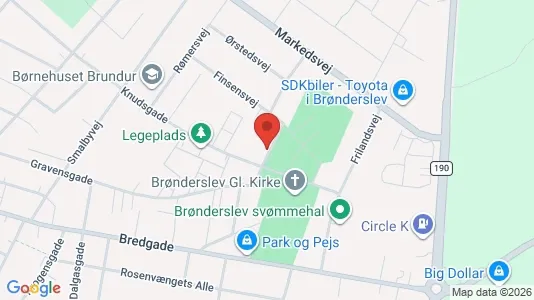 Apartments for rent i Brønderslev - kort over placeringen