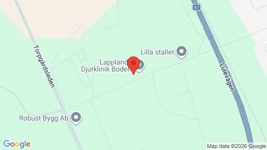 Apartments for rent i Boden - kort over placeringen