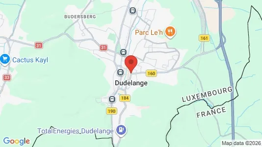 Apartments for rent i Dudelange - kort over placeringen