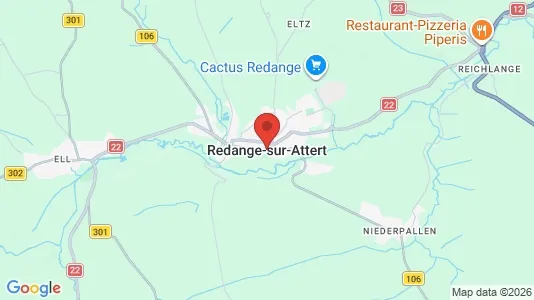 Apartments for rent i Redange - kort over placeringen