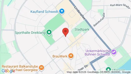 Apartments for rent i Uckermark - kort over placeringen
