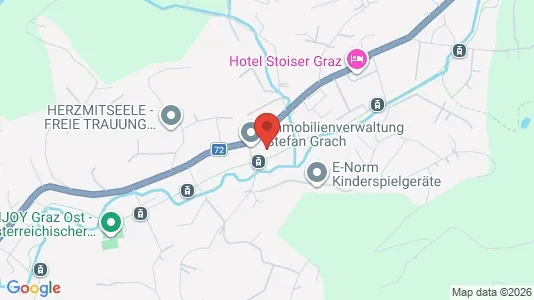 Apartments for rent i Eggersdorf bei Graz - kort over placeringen