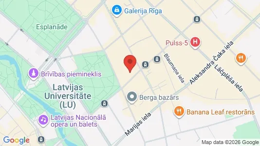 Apartments for rent i Riga Centrs - kort over placeringen