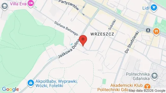 Apartments for rent i Gdańsk - kort over placeringen