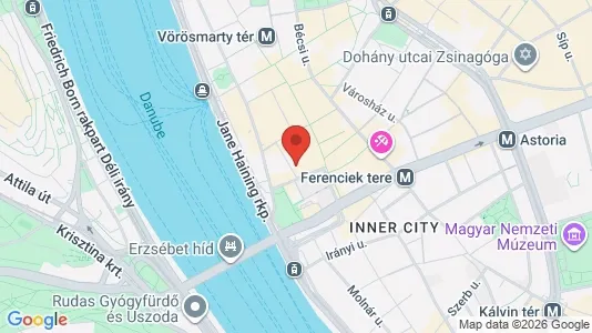 Apartments for rent i Budapest Belváros-Lipótváros - kort over placeringen