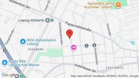 Apartments for rent i Leipzig - kort over placeringen