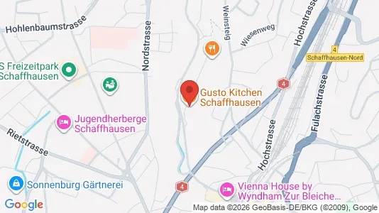 Apartments for rent i Schaffhausen - kort over placeringen