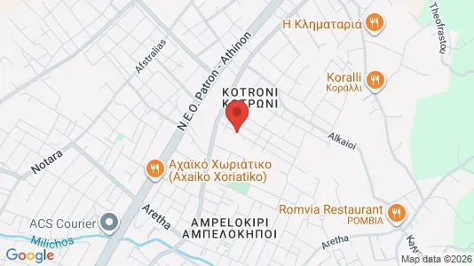 Apartments for rent i Patras - kort over placeringen