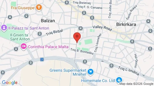 Apartments for rent i Ħal Balzan - kort over placeringen