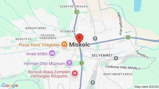 Apartments for rent in Miskolci - Photo from Google Street View