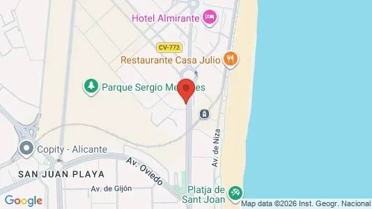 Apartments for rent i Alicante/Alacant - kort over placeringen