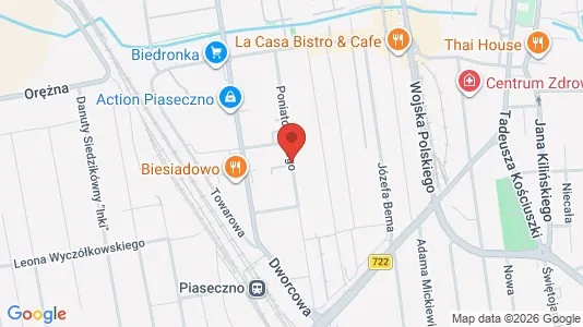Apartments for rent i Piaseczyński - kort over placeringen