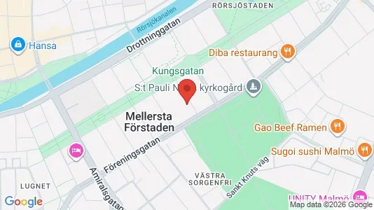 Apartments for rent i Malmö City - kort over placeringen