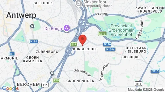 Apartments for rent i Antwerp Borgerhout - kort over placeringen