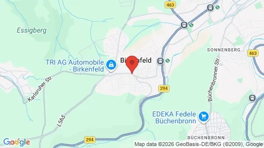 Apartments for rent i Enzkreis - kort over placeringen
