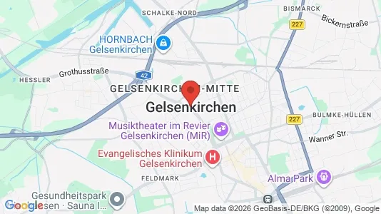 Apartments for rent i Gelsenkirchen - kort over placeringen