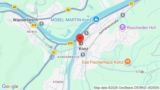 Apartments for rent i Trier-Saarburg - kort over placeringen