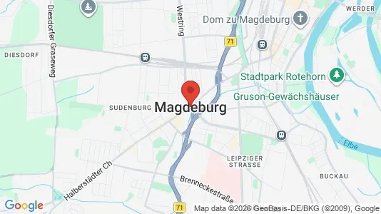 Apartments for rent i Magdeburg - kort over placeringen