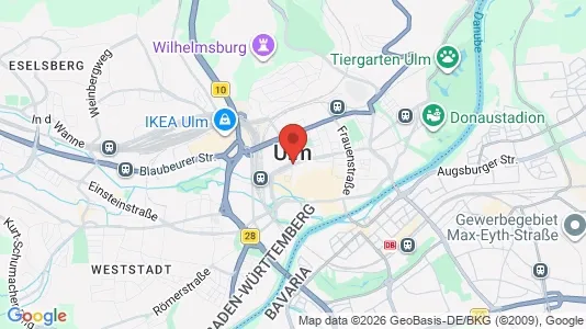 Apartments for rent i Ulm - kort over placeringen