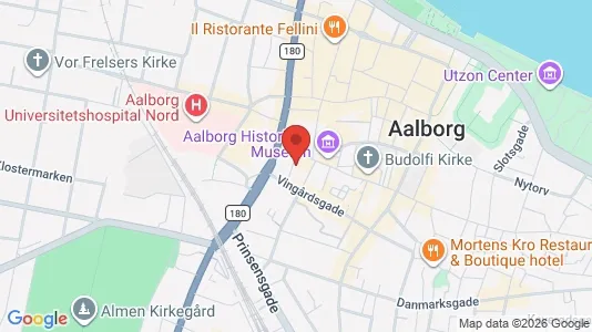 Apartments for rent i Aalborg Center - kort over placeringen