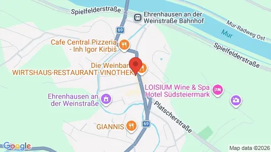 Apartments for rent i Ehrenhausen an der Weinstraße - kort over placeringen