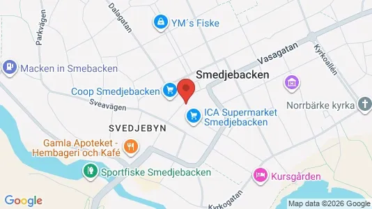 Apartments for rent i Smedjebacken - kort over placeringen