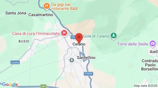 Apartments for rent i Celano - kort over placeringen