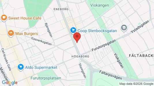 Apartments for rent i Helsingborg - kort over placeringen