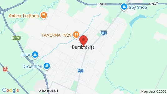 Apartments for rent i Dumbrăviţa - kort over placeringen