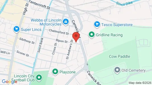 Apartments for rent i Lincoln - Lincolnshire - kort over placeringen